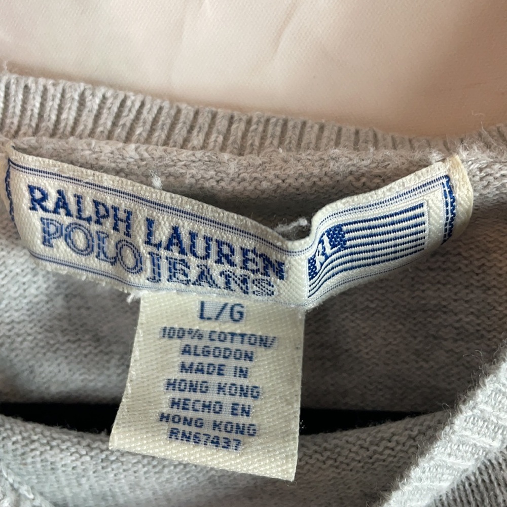 vintage POLO JEANS CO. RALPH LAUREN sweater i17 - Picture 3 of 4
